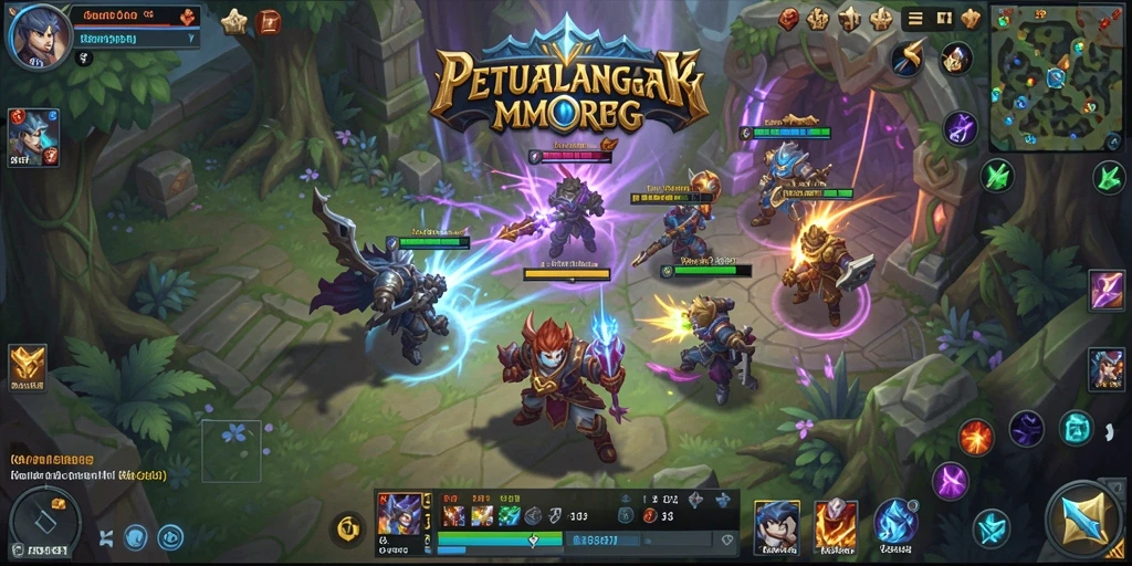 Tampilan gameplay epik dan interaksi pemain dalam 6CF.