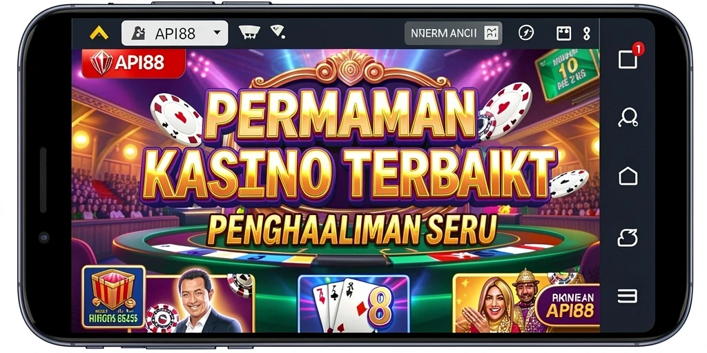 Screenshot gameplay API88 menampilkan keseruan suasana Kasino yang nyata.