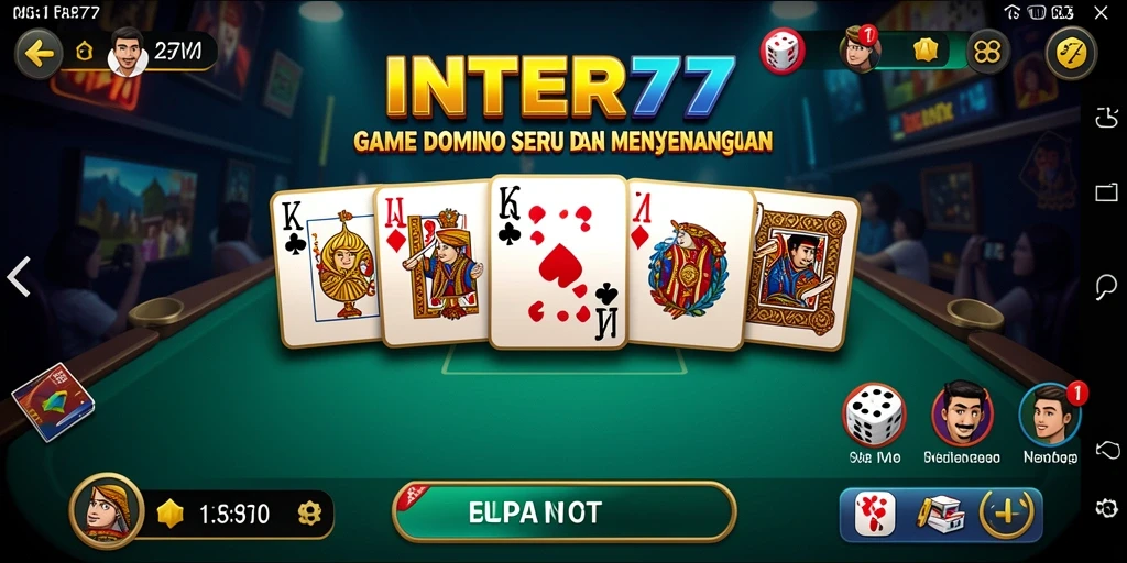 Tampilan gameplay Domino yang menarik di INTER77.