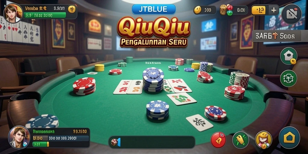 Gameplay JTBLUE yang seru dan menegangkan di QiuQiu.