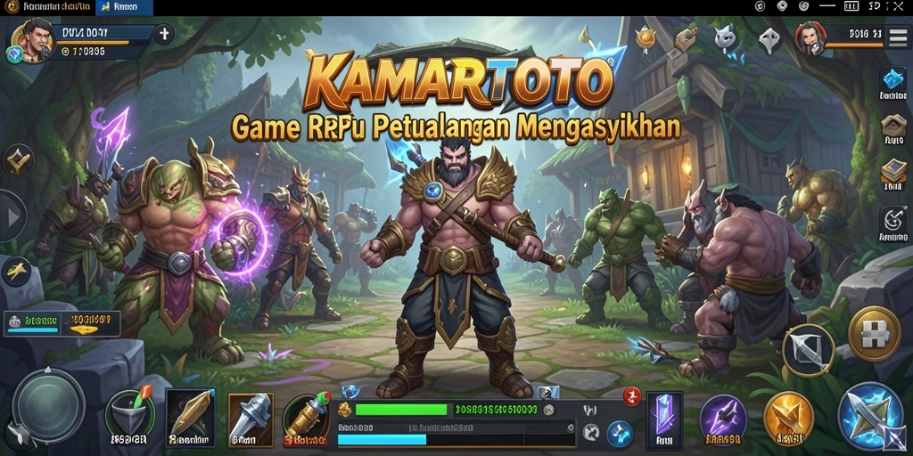 Tangkapan layar KAMARTOTO menampilkan aksi pertarungan karakternya yang menegangkan.