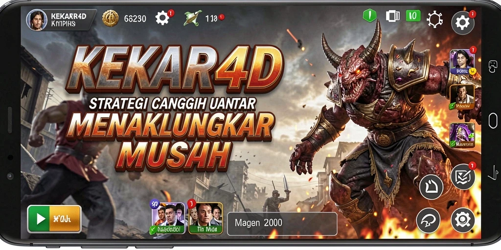 Screenshot gameplay taktis dari KEKAR4D.