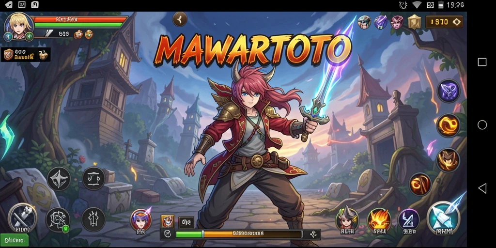 Tangkapan layar gameplay MAWARTOTO yang menampilkan karakter Anime.