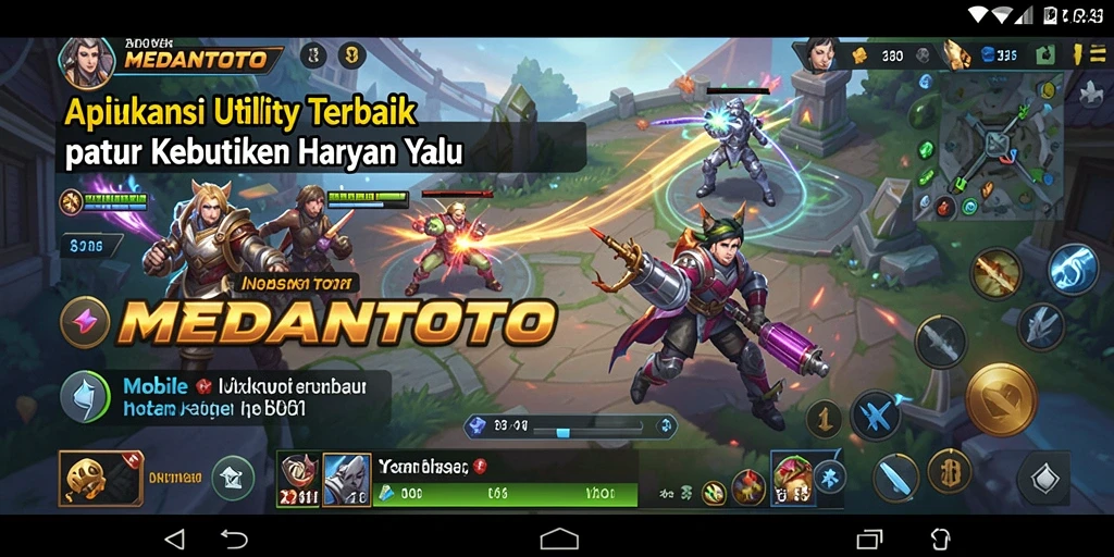 Tampilan menarik dan fungsionalitas aplikasi Utility MEDANTOTO.