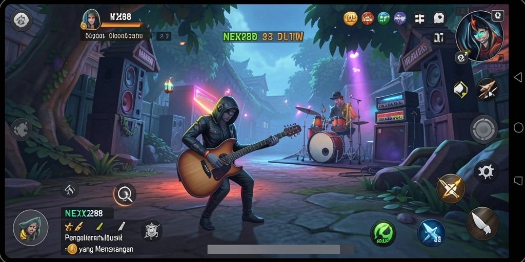 Tampilan gameplay NEX288 yang menyenangkan dan interaktif.