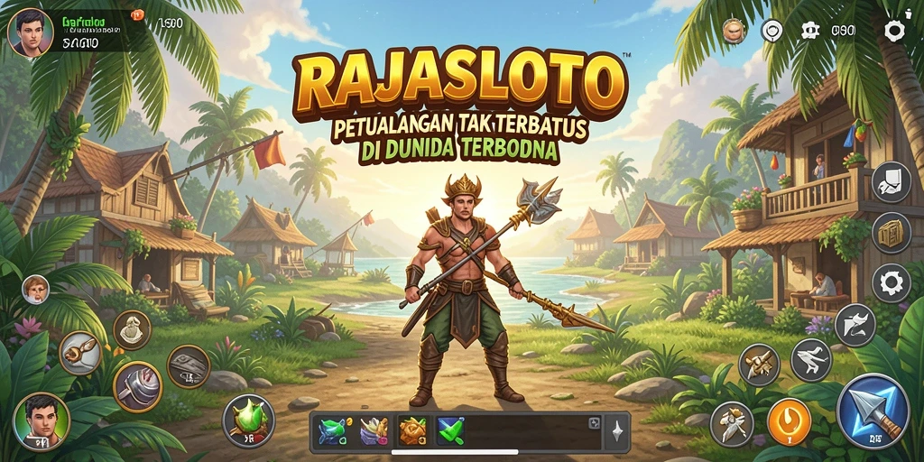 Gameplay seru dalam dunia terbuka RAJASLOTO yang menampilkan eksplorasi dan petualangan.