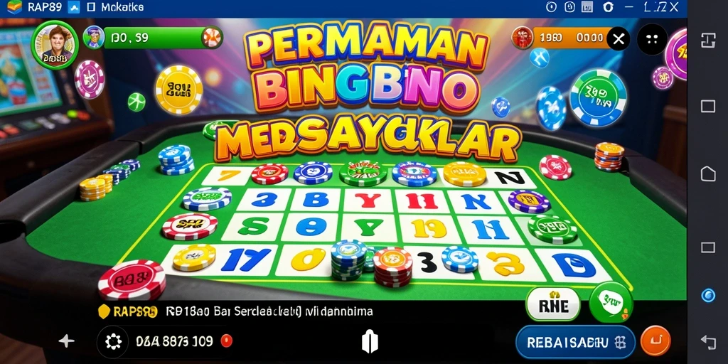 Screenshot gameplay RAP89 yang memukau dengan suasana bermain bingo.