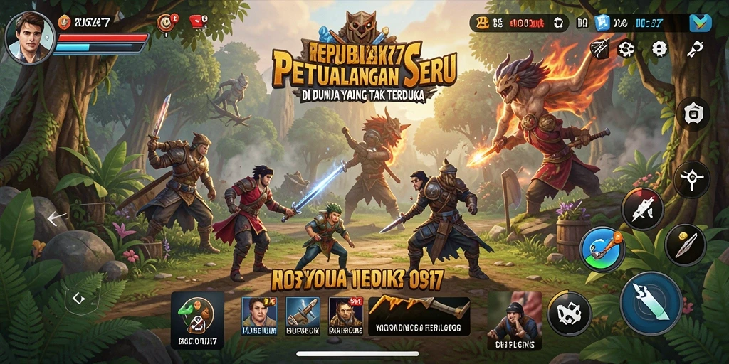 Tampilan gameplay seru dari petualangan di REPUBLIK77.