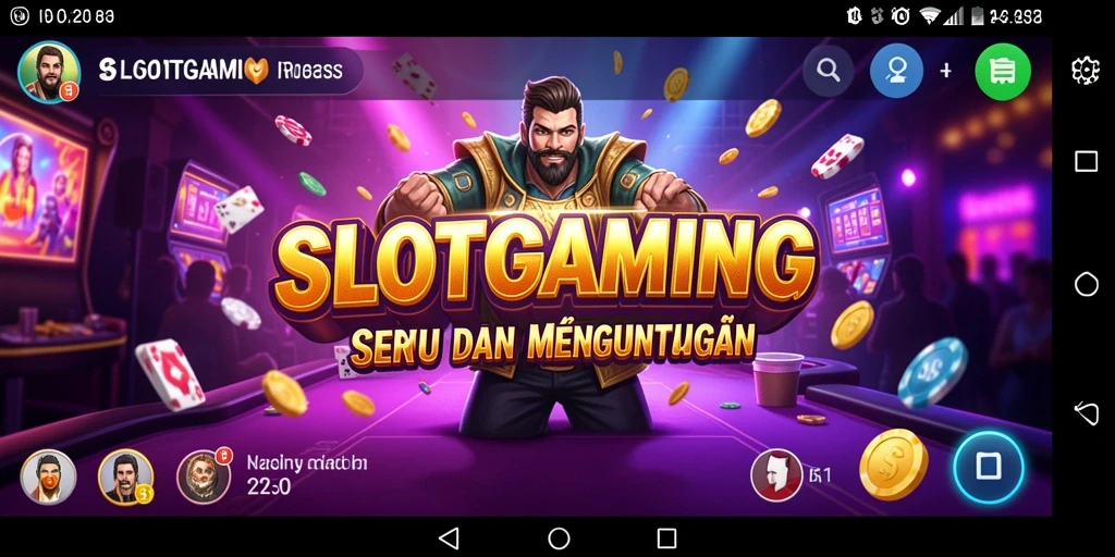 Tampilan gameplay SLOTGAMING yang menarik dan penuh warna.