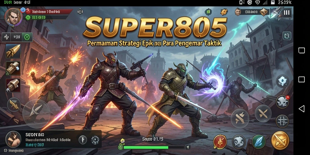 Tampilan gameplay SUPER805 yang menarik dan penuh strategi.