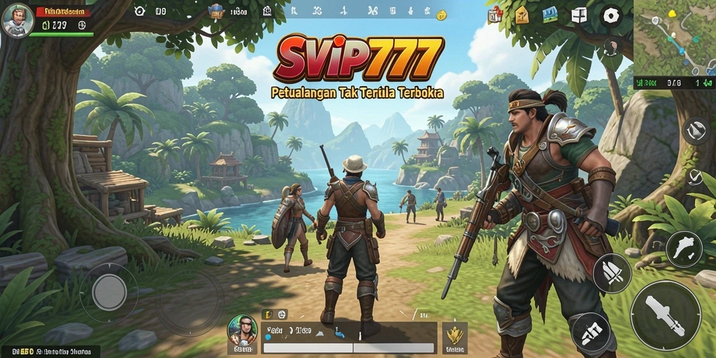 Tangkapan layar gameplay SVIP777 menampilkan eksplorasi dunia terbuka yang menakjubkan.