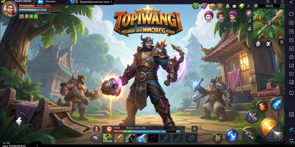 Tampilan gameplay menarik dan mendalam dari TOPIWANGI.