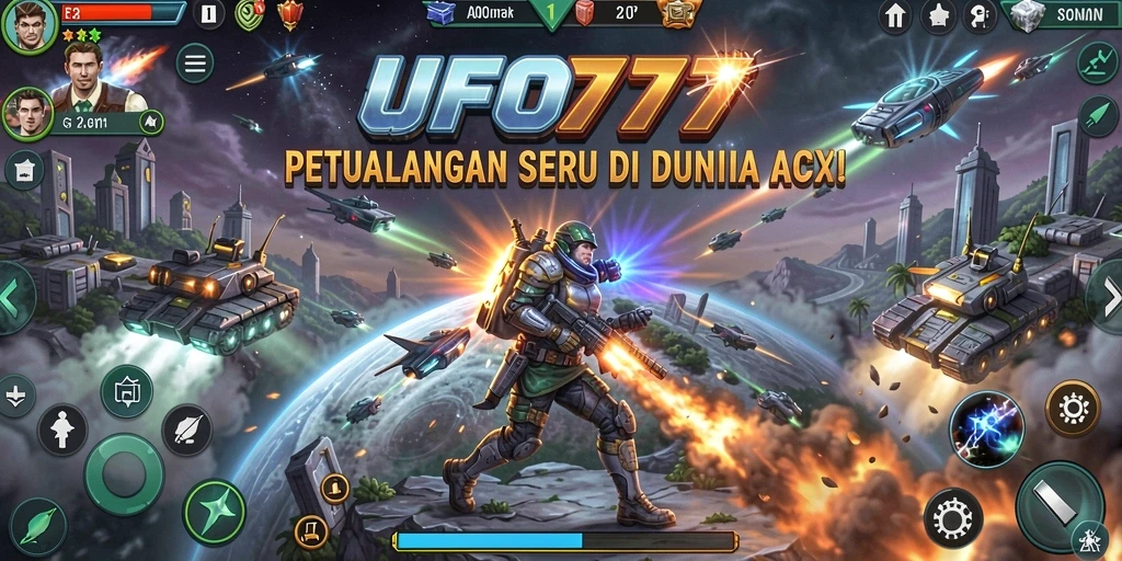 Menampilkan aksi menegangkan dalam permainan UFO777.