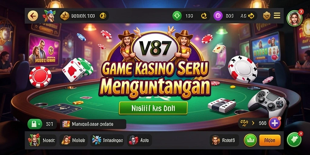 Tampilan gameplay V87 yang seru dan mendebarkan.