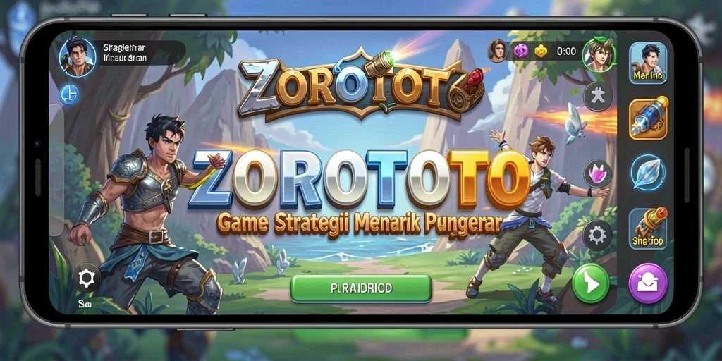 Tampilan gameplay menarik dari ZOROTOTO dengan taktik strategis.